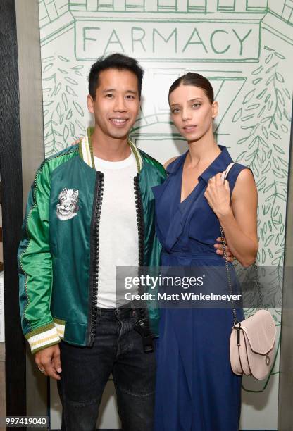 Jared Eng and Angela Sarafyan attend the launch of Farmacy Kitchen Cookbook hosted by Vegan/Plant-based Author Camilla Fayed, Elizabeth Saltzman, and...