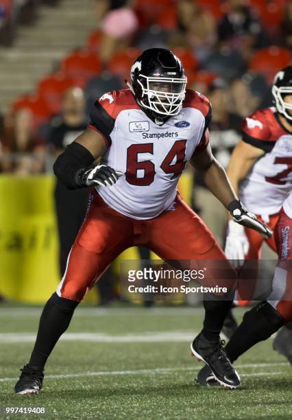 Justin Renfrow of the Calgary Stampeders in a regular season Canadian Football League game played at TD Place Stadium in Ottawa. The Calgary...
