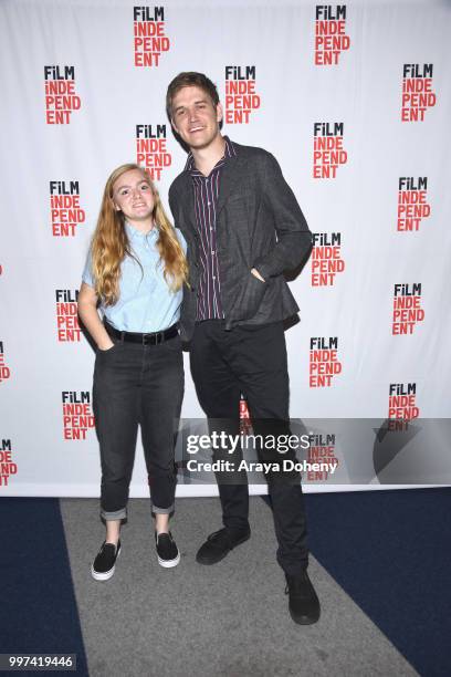 Elsie Fisher and Bo Burnham attend Film Independent at The WGA Theater presents screening and Q&A of "Eighth Grade" at The WGA Theater on July 12,...