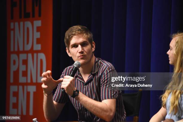 Bo Burnham attends Film Independent at The WGA Theater presents screening and Q&A of "Eighth Grade" at The WGA Theater on July 12, 2018 in Beverly...