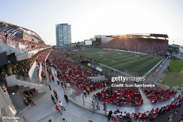 Regular season Canadian Football League game played at TD Place Stadium in Ottawa. The Calgary Stampeders defeated the Ottawa Redblacks 27-3.