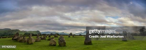 castlerigg stone circle - warburton stock pictures, royalty-free photos & images