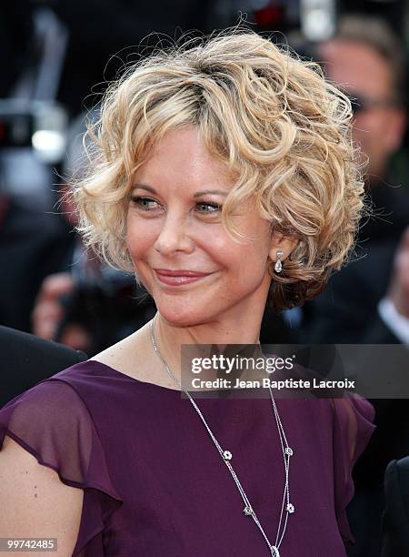 Meg Ryan attends the premiere of "Countdown To Zero" held at the Palais des Festivals during the 63rd Annual International Cannes Film Festival on...