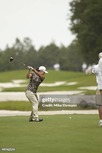 Bell Micro LPGA Classic: Se Ri Pak in action, drive from tee on No 16 during Saturday play at Robert Trent Jones Golf Trail at Magnolia Grove....