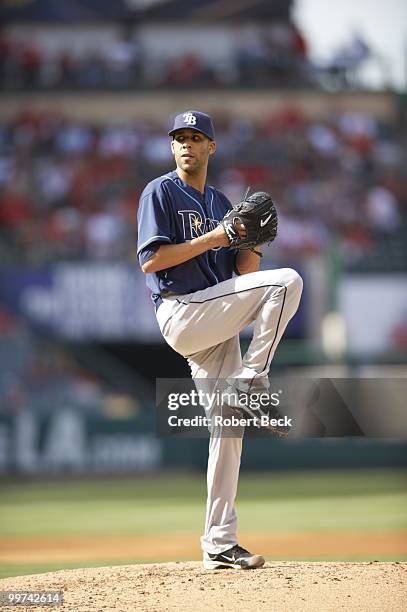 Tampa Bay Rays David Price in action, pitching vs Los Angeles Angels of Anaheim. Anaheim, CA 5/12/2010 CREDIT: Robert Beck