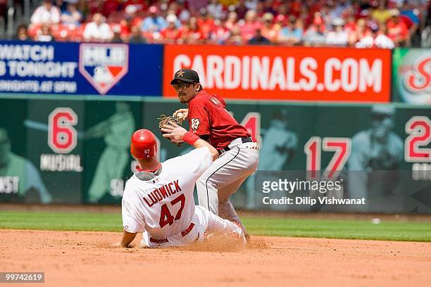 Kazuo Matsui of the Houston Astros throws to first base against the St. Louis Cardinals at Busch Stadium on May 13, 2010 in St. Louis, Missouri. The...
