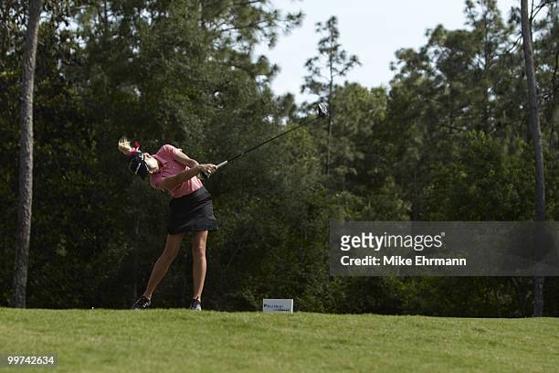 Bell Micro LPGA Classic: Natalie Gulbis in action, drive from tee on No 12 during Friday play at Robert Trent Jones Golf Trail at Magnolia Grove....