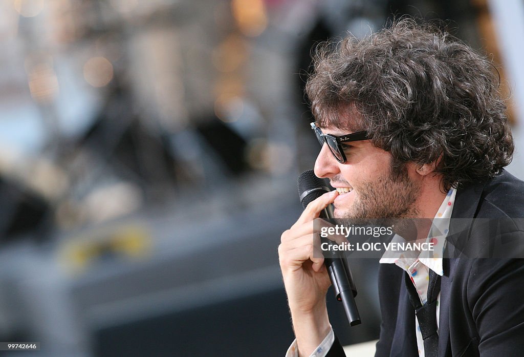 French singer Matthieu Chedid also known