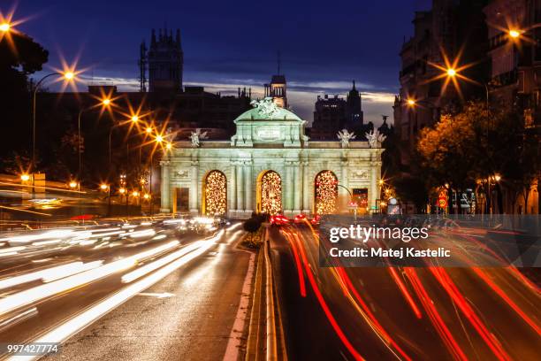 puerta de alcala, madrid, spain - puerta 個照片及圖片檔