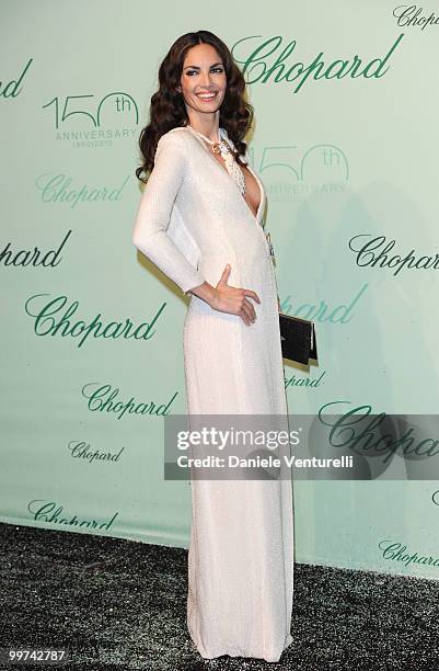 Model Eugenia Silva attends the Chopard 150th Anniversary Party at the VIP Room, Palm Beach during the 63rd Annual International Cannes Film Festival...