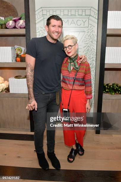 Rudy Mance and Lou Eyrich attend the launch of Farmacy Kitchen Cookbook hosted by Vegan/Plant-based Author Camilla Fayed, Elizabeth Saltzman, and...