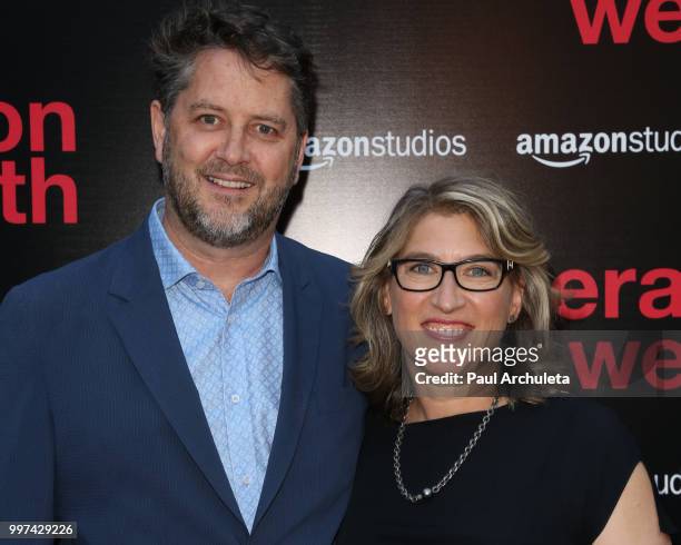 Producer Frank Evers and Director / Photographer Lauren Greenfield attend the premiere of Amazon Studios' "Generation Wealth" at ArcLight Hollywood...