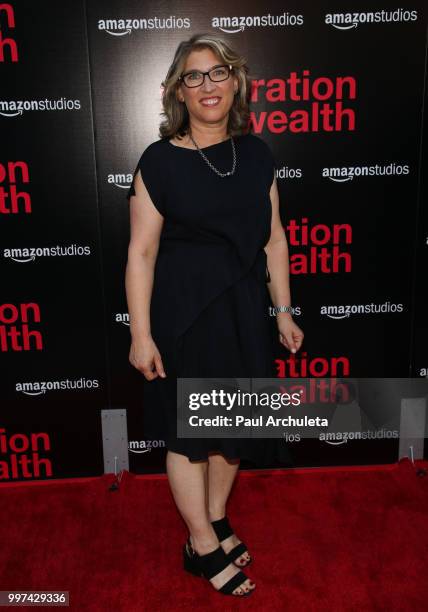 Director / Photographer Lauren Greenfield attends the premiere of Amazon Studios' "Generation Wealth" at ArcLight Hollywood on July 12, 2018 in...