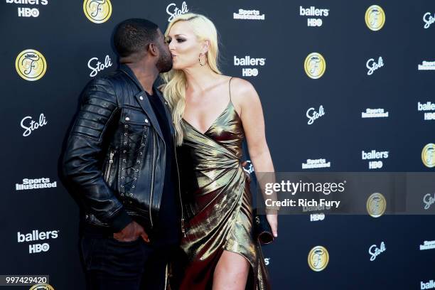 Subban and Lindsey Vonn attend the Sports Illustrated Fashionable 50 on July 12, 2018 in West Hollywood, California.