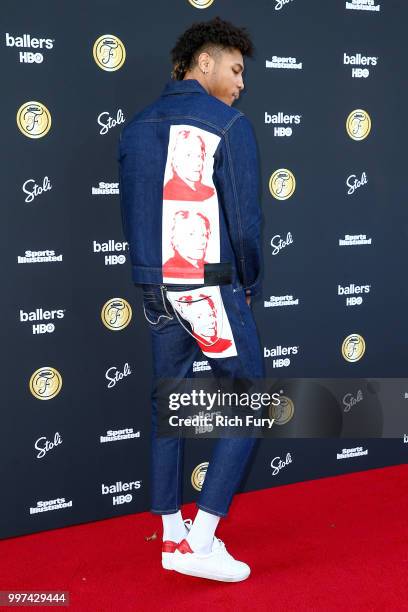 Kelly Oubre attends the Sports Illustrated Fashionable 50 on July 12, 2018 in West Hollywood, California.