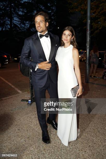 Feliciano López attends Vogue 30th Anniversary Party at Casa Velazquez on July 12, 2018 in Madrid, Spain.