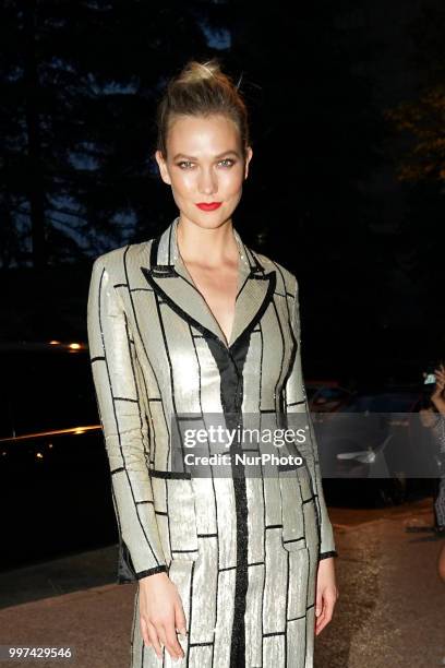 Karlie Kloss attends Vogue 30th Anniversary Party at Casa Velazquez on July 12, 2018 in Madrid, Spain.