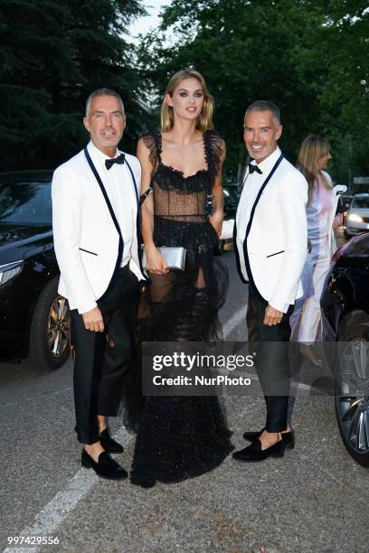 Dean Caten and Dan Caten attend Vogue 30th Anniversary Party at Casa Velazquez on July 12, 2018 in Madrid, Spain.