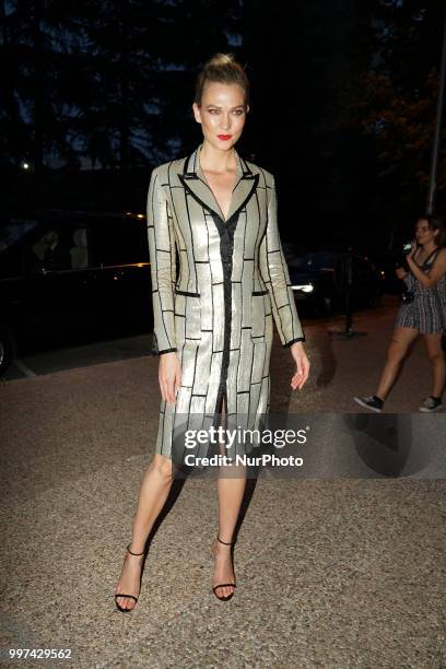 Karlie Kloss attends Vogue 30th Anniversary Party at Casa Velazquez on July 12, 2018 in Madrid, Spain.