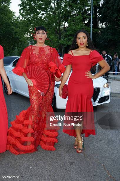 Rossy de Palma attends Vogue 30th Anniversary Party at Casa Velazquez on July 12, 2018 in Madrid, Spain.