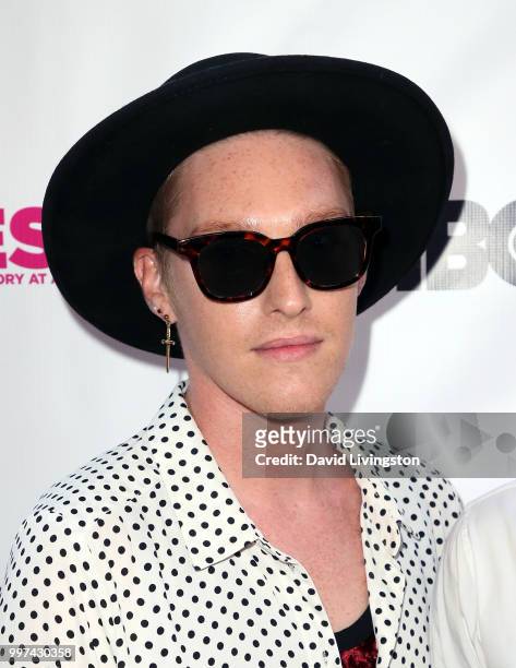 Actor Jesse Haddock attends the 2018 Outfest Los Angeles opening night gala screening of "Studio 54" at the Orpheum Theatre on July 12, 2018 in Los...