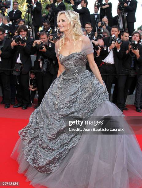 Adriana Karembeu attends the premiere of 'Biutiful' held at the Palais des Festivals during the 63rd Annual International Cannes Film Festival on May...