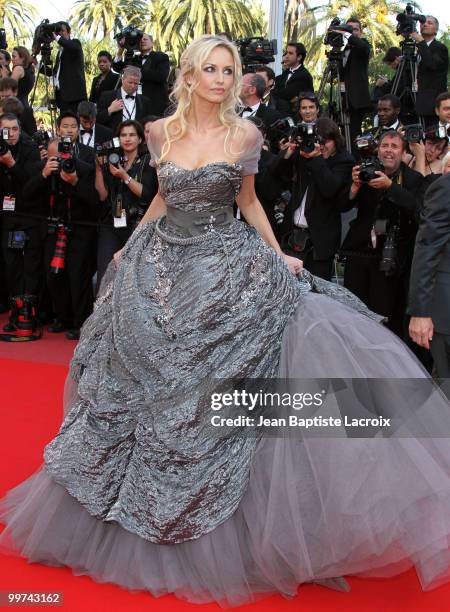 Adriana Karembeu attends the premiere of 'Biutiful' held at the Palais des Festivals during the 63rd Annual International Cannes Film Festival on May...