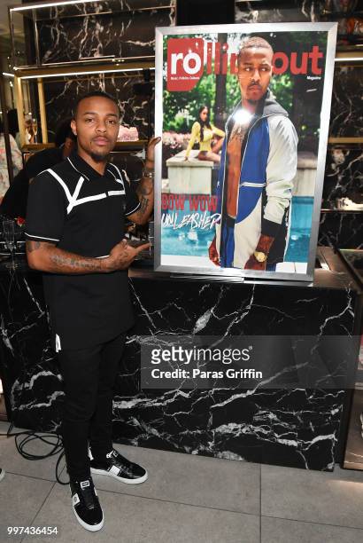 Actor/rapper Shad Moss attends his "Rolling Out" Cover Reveal Party at Philipp Plein Store - Phipps Plaza on July 12, 2018 in Atlanta, Georgia.