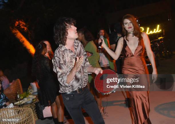 Nouvelle Vague performs at Garance Doré, founder of Atelier Doré, celebrates Au Soleil:A Summer Soirée by Le Méridien  a global programme that...