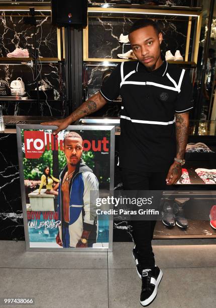 Actor/rapper Shad Moss attends his "Rolling Out" Cover Reveal Party at Philipp Plein Store - Phipps Plaza on July 12, 2018 in Atlanta, Georgia.