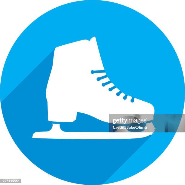 bildbanksillustrationer, clip art samt tecknat material och ikoner med skridsko-ikonen siluett - is