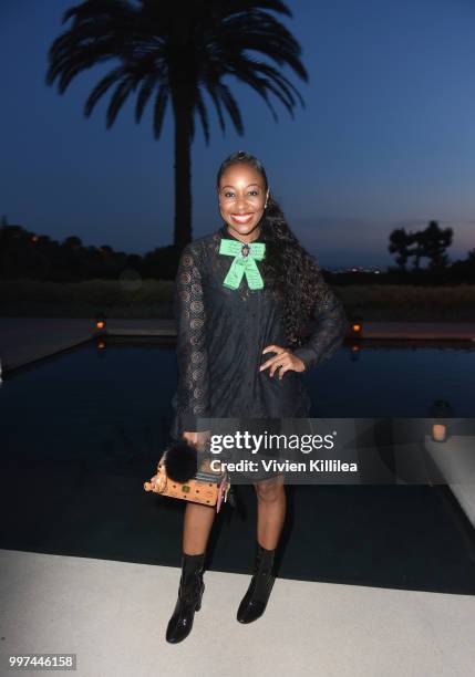 Kinya Claiborne attends Garance Doré, founder of Atelier Doré, celebrates Au Soleil:A Summer Soirée by Le Méridien  a global programme that brings...