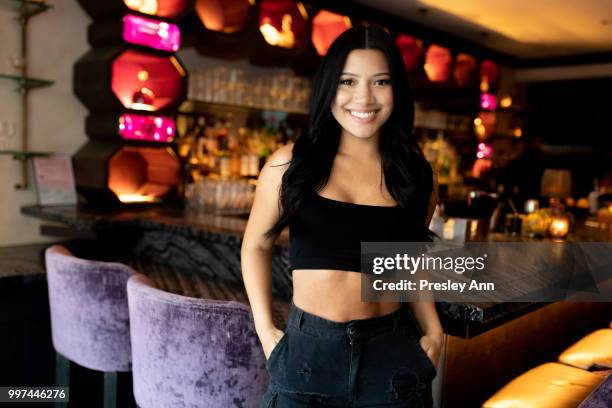 Julia Kelly attends PrettyLittleThing Hosts Private Influencer Dinner at Beauty & Essex on July 12, 2018 in Los Angeles, California.