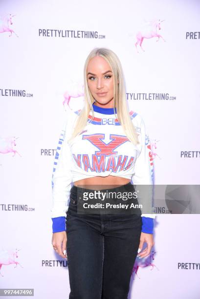 Emma Grip attends PrettyLittleThing Hosts Private Influencer Dinner at Beauty & Essex on July 12, 2018 in Los Angeles, California.