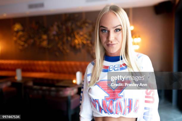 Emma Grip attends PrettyLittleThing Hosts Private Influencer Dinner at Beauty & Essex on July 12, 2018 in Los Angeles, California.