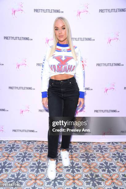 Emma Grip attends PrettyLittleThing Hosts Private Influencer Dinner at Beauty & Essex on July 12, 2018 in Los Angeles, California.