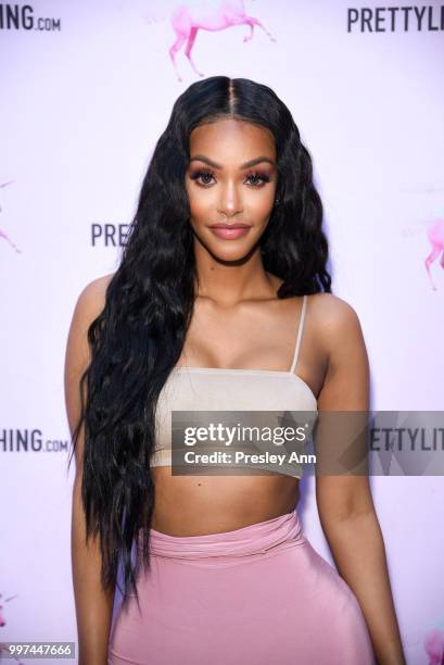 Jodi Joe attends PrettyLittleThing Hosts Private Influencer Dinner at Beauty & Essex on July 12, 2018 in Los Angeles, California.