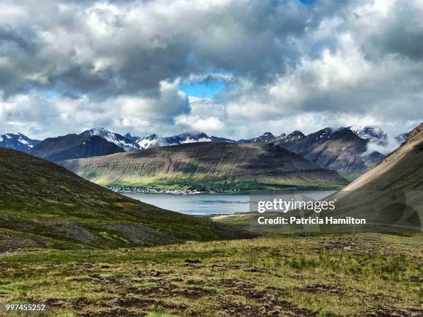 glacial valley near thingeyri, westfjords - onundarfjordur stock pictures, royalty-free photos & images