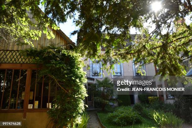 This photo taken on June 22 in Illiers-Combray, shows the "Maison de Tante Léonie", home of Jules and Elisabeth Amiot, uncle and aunt of Marcel...