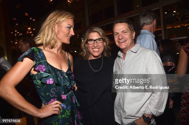 Lucy Walker, Lauren Greenfield and James Moll attend the after party for the premiere of Amazon Studios' "Generation Wealth" at Paley Hollywood on...