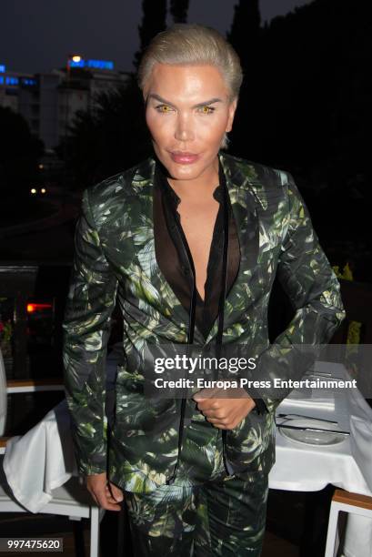 Rodrigo Alves is seen at Puerto Banus on July 12, 2018 in Marbella, Spain.