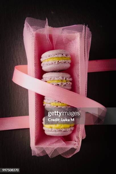 Macroons Box Ribbon Cream Ribbon Photos and Premium High Res Pictures - Getty Images
