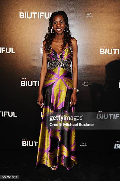 Actress Diaryatou Daff attends the Biutiful Party at the Majestic Beach during the 63rd Annual Cannes Film Festival on May 17, 2010 in Cannes, France.