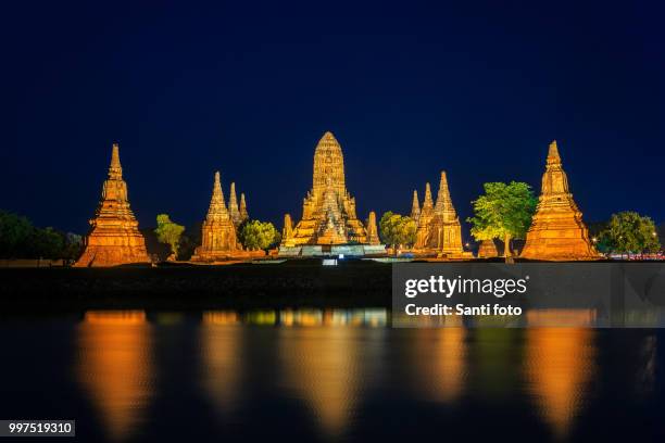 wat chaiwatthanaram - sanyi stock pictures, royalty-free photos & images