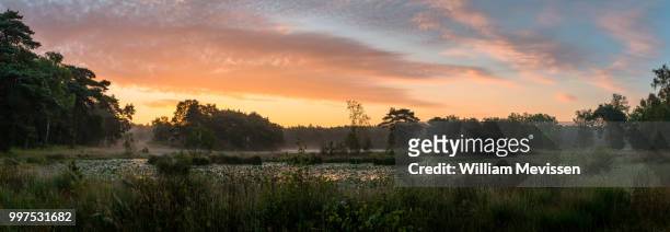 panorama - sunrise ravenvennen - william mevissen stock pictures, royalty-free photos & images