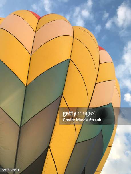 hot air balloon detail - marcia stockfoto's en -beelden