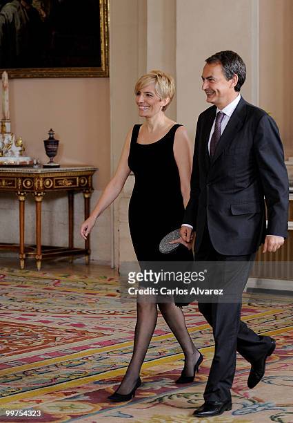 Prime Minister of Spain Jose Luis Rodriguez Zapatero and his wife Sonsoles Espinosa attend the "VI European Union - Latin America and Caribbean...