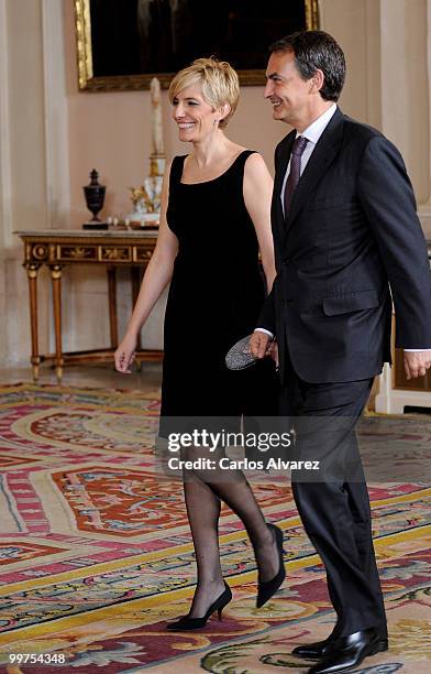 Prime Minister of Spain Jose Luis Rodriguez Zapatero and his wife Sonsoles Espinosa attend the "VI European Union - Latin America and Caribbean...