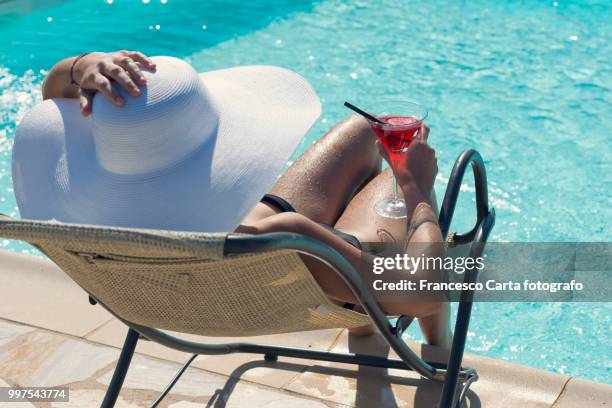 summer by the pool - carta stock pictures, royalty-free photos & images