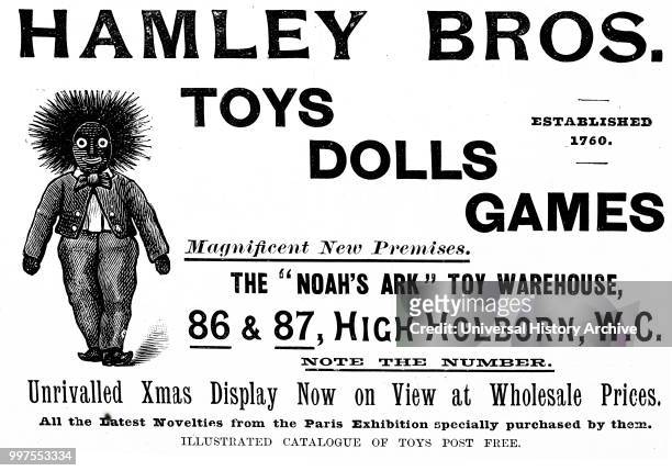 Advertisement for Hamleys Toy Shop. Hamleys is the oldest and largest toy shop in the world and one of the world's best-known retailers of toys....